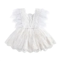 baby girl summer lace backless romper newborn photography props princess girl clothes infant baby girls tassel feather jumpsuit