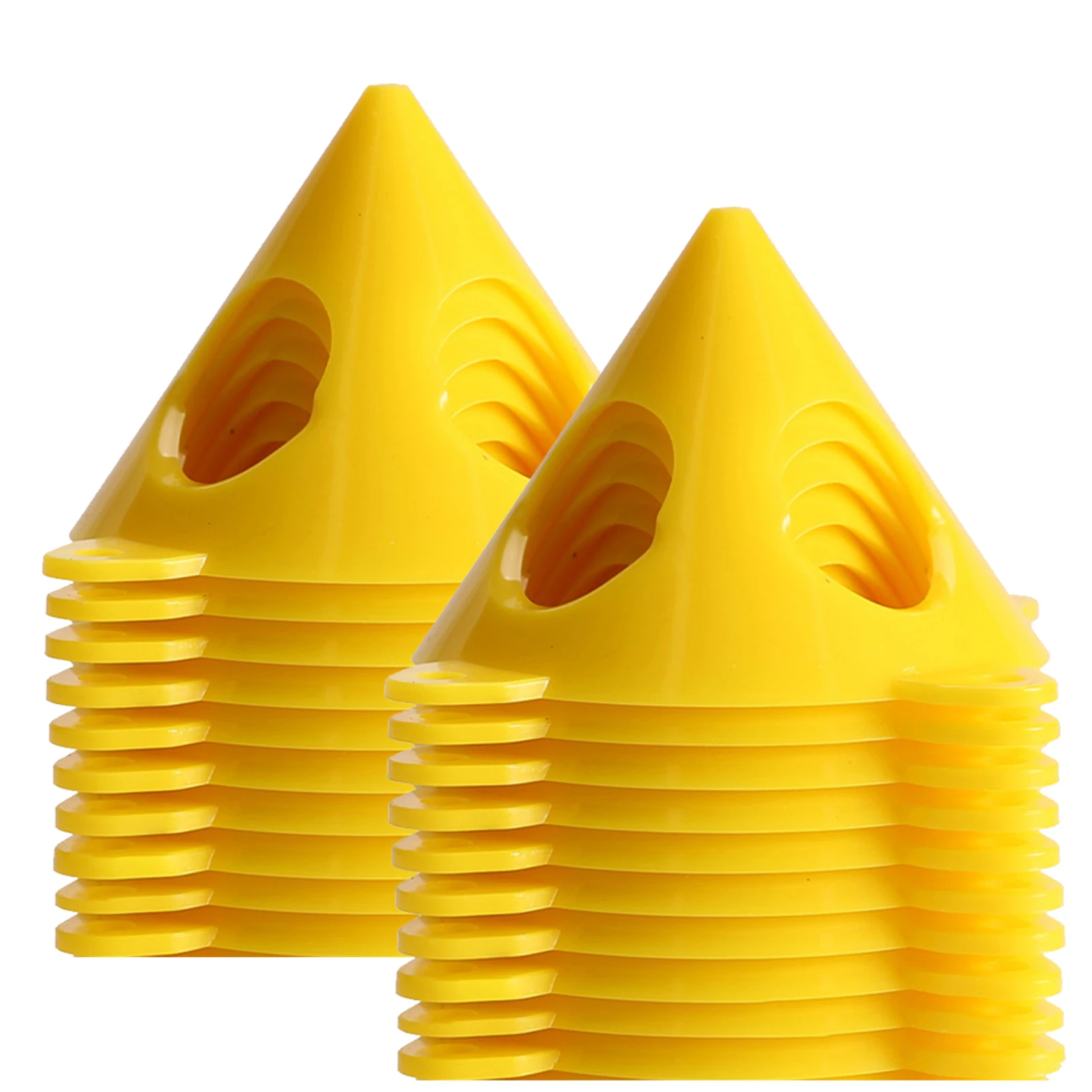 

20pcs Support Stands Multipurpose Furniture Yellow Cone Non-stick Plastic Pouring Door Risers Paint Canvas Cabinet Mini Crafts