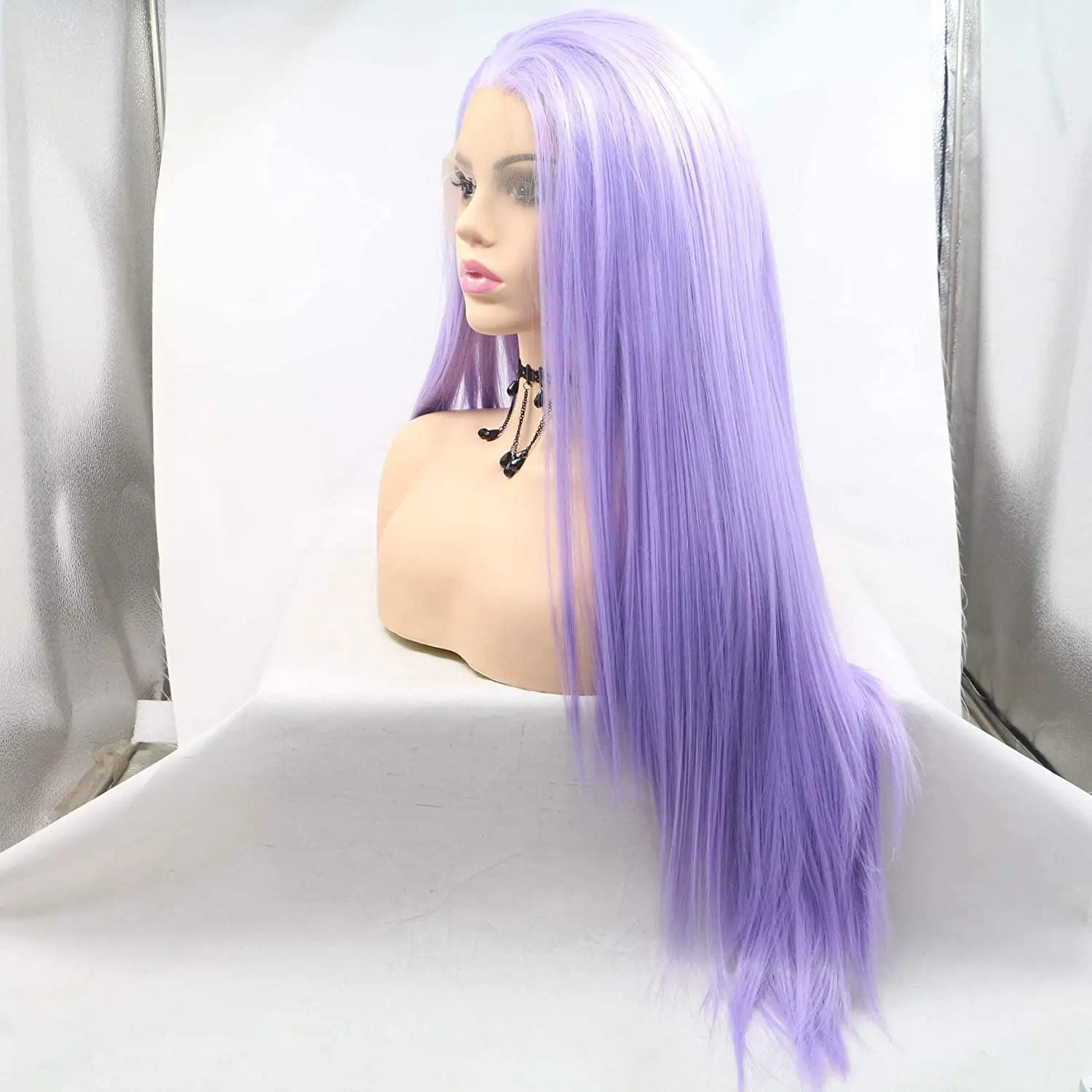 Женский парик для косплея Melody Pastel Lilac Purple Wig термобезопасные синтетические