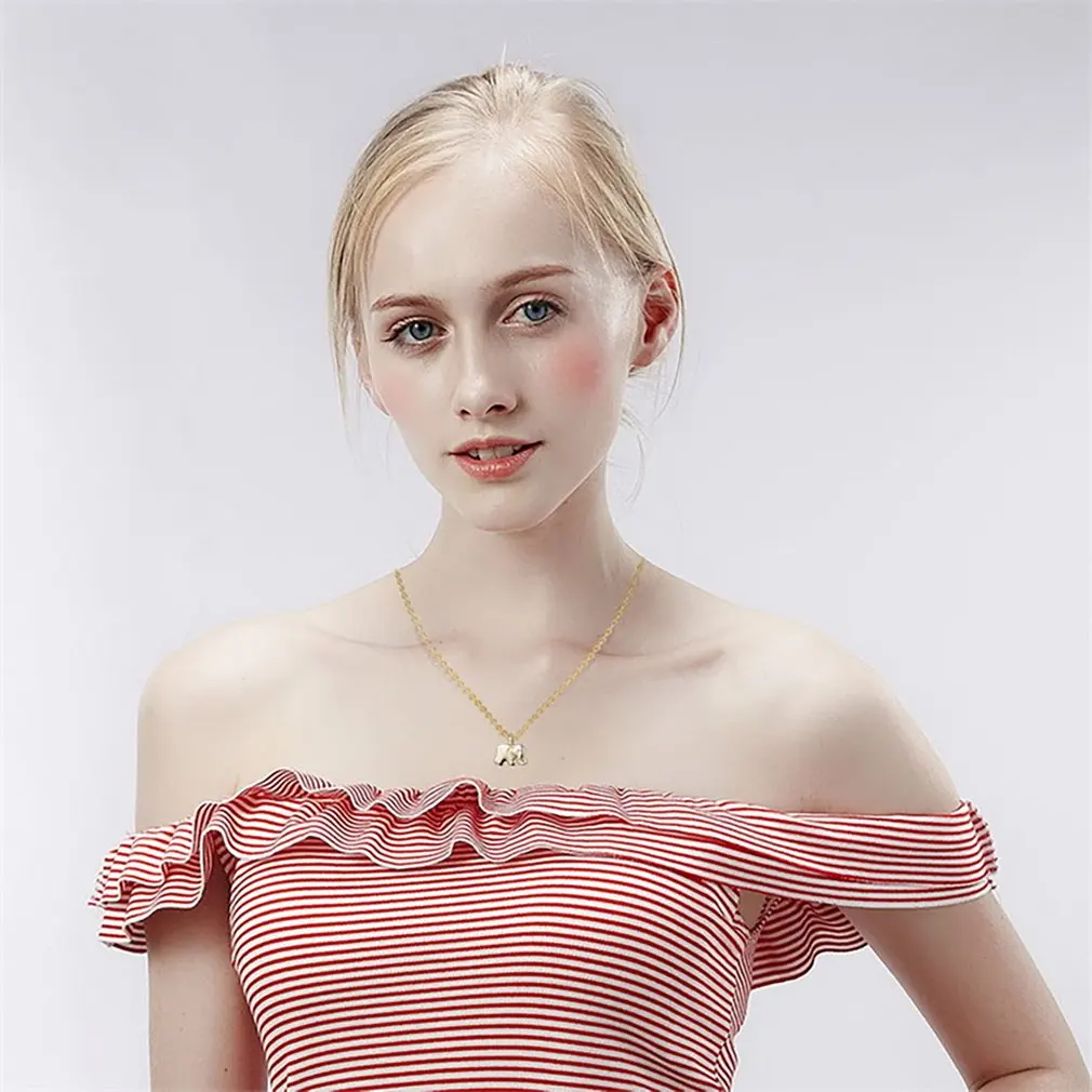 Модное ожерелье на удачу из сплава с бумажными карточками и слоном аксессуары