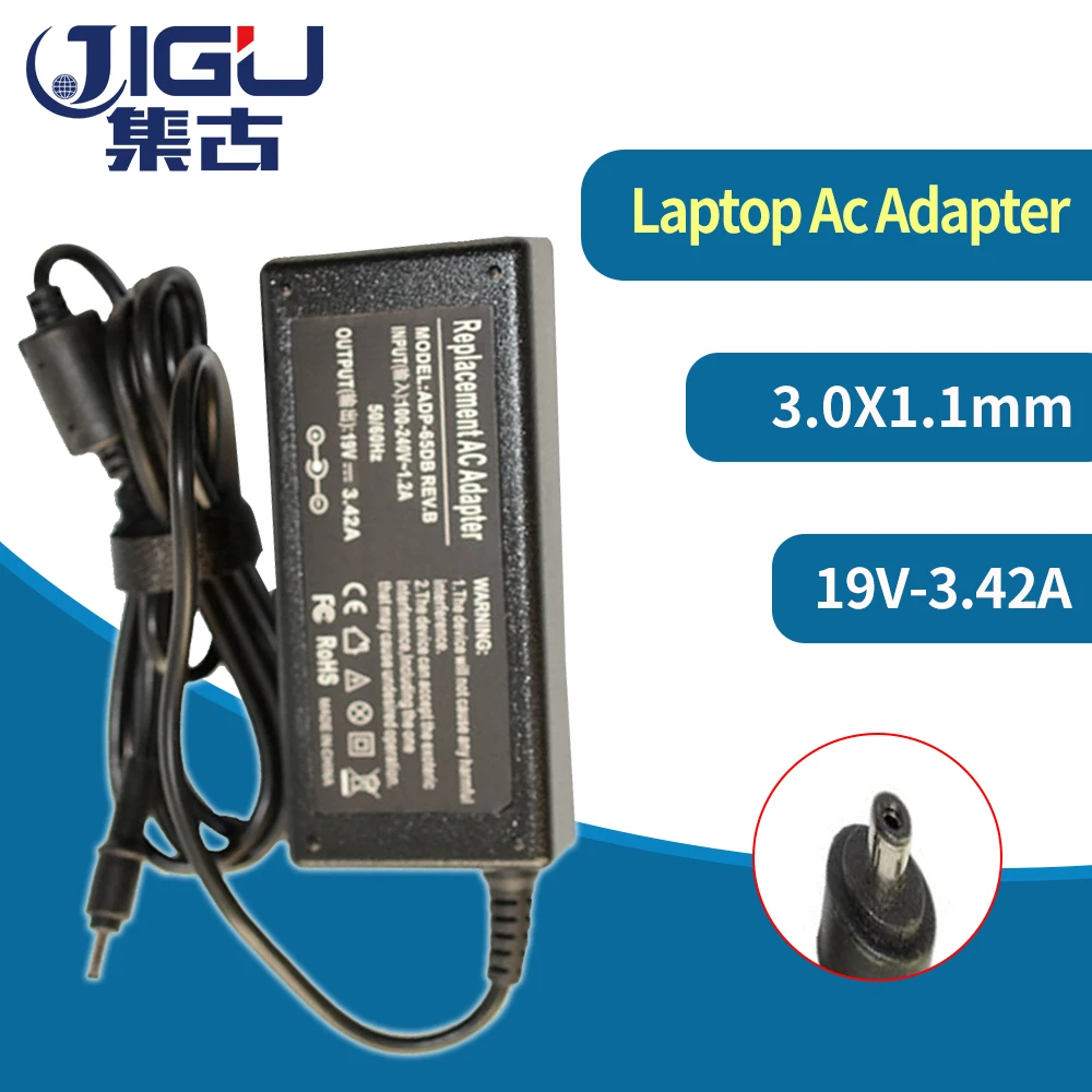 19V 3.42A 3 0*1 1 мм 65 Вт ноутбук Зарядное устройство для ноутбука Acer Aspire W700 W700P S3 S5 P3 131 391