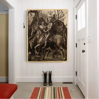 citon canvas albrecht durer%e3%80%8athe knight death and the devil%e3%80%8bart oil painting artwork picture modern wall decor home decoration
