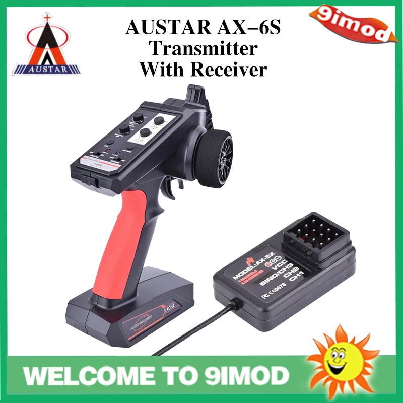 AUSTAR AX6S 2 4G 4CH Радио пульт дистанционного управления Передатчик с приемником для RC