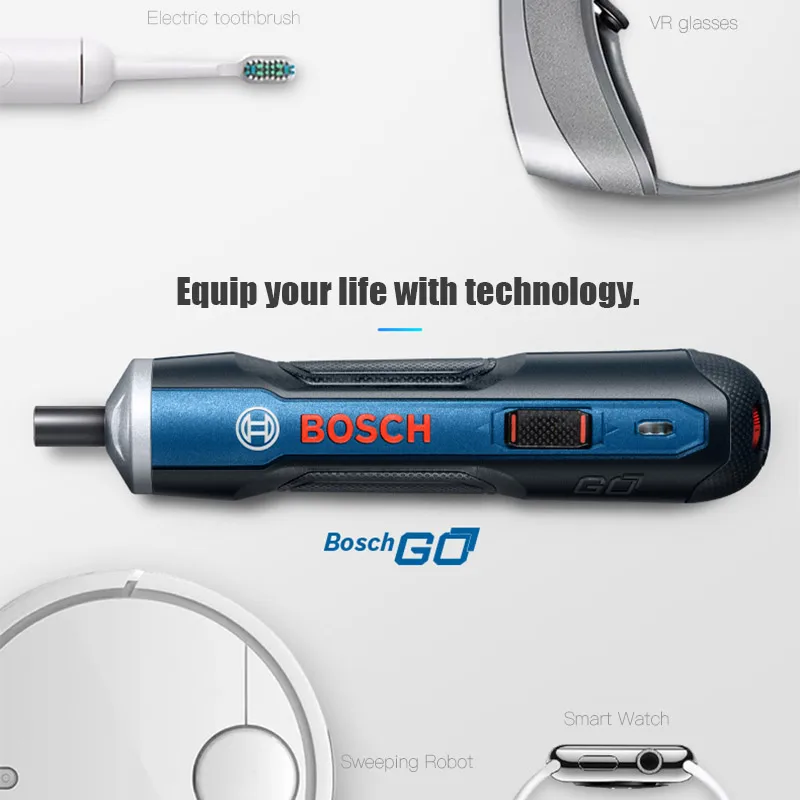 Bosch Go электрическая отвертка Перезаряжаемые 3 6 V смарт Беспроводная мини Мощность