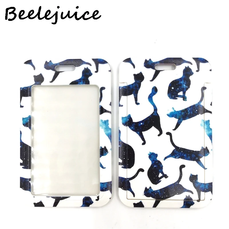 

Skarry Sky, кошки, Забавный женский и мужской держатель для кредитных карт, студенческий женский Дорожный Чехол для карт, бейдж, брелок для автом...