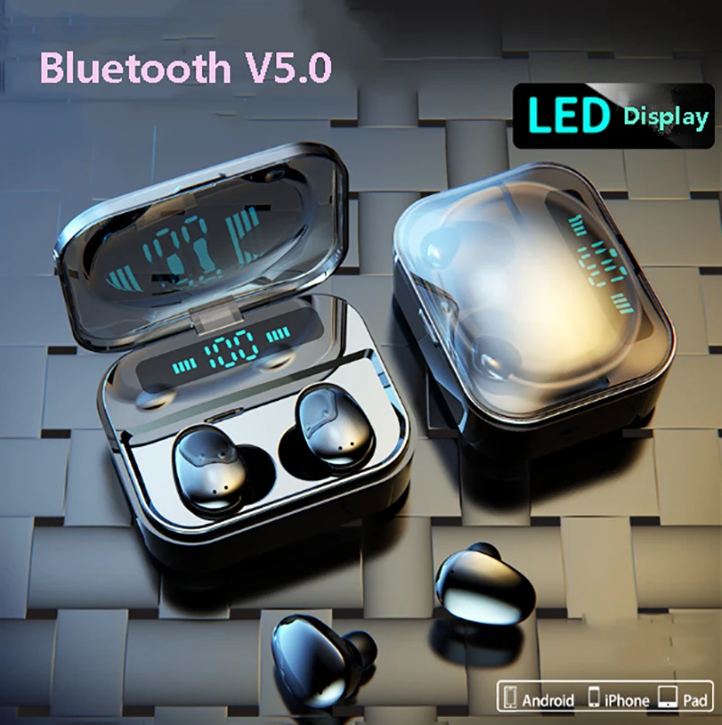TWS Earbuds Wireless Bluetooth 5.0 Earphone 6D Stereo HiFi Headphone Sport Gaming Headset with Microphone for HUAWEI Xiaomi | Электроника