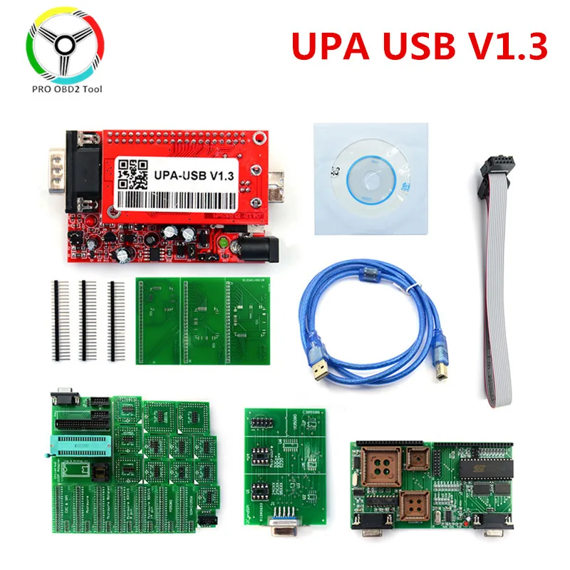 Программатор UPA V1.3 USB диагностический инструмент ECU 1 3 с полным адаптером лучшее