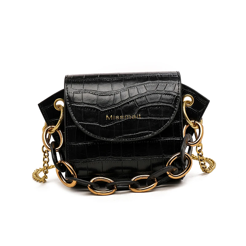 

Vintage Fashion Crocodile pattern Mini Tote bag 2019 New Quality Leather Women's Designer Handbag Chain Shoulder Messenger Bag