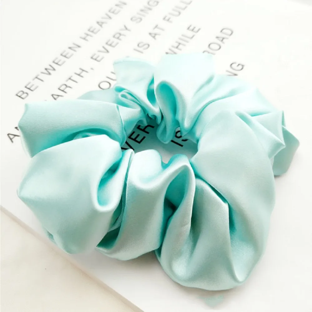 Модные женские Однотонные резинки из искусственного шелка Женские Простые