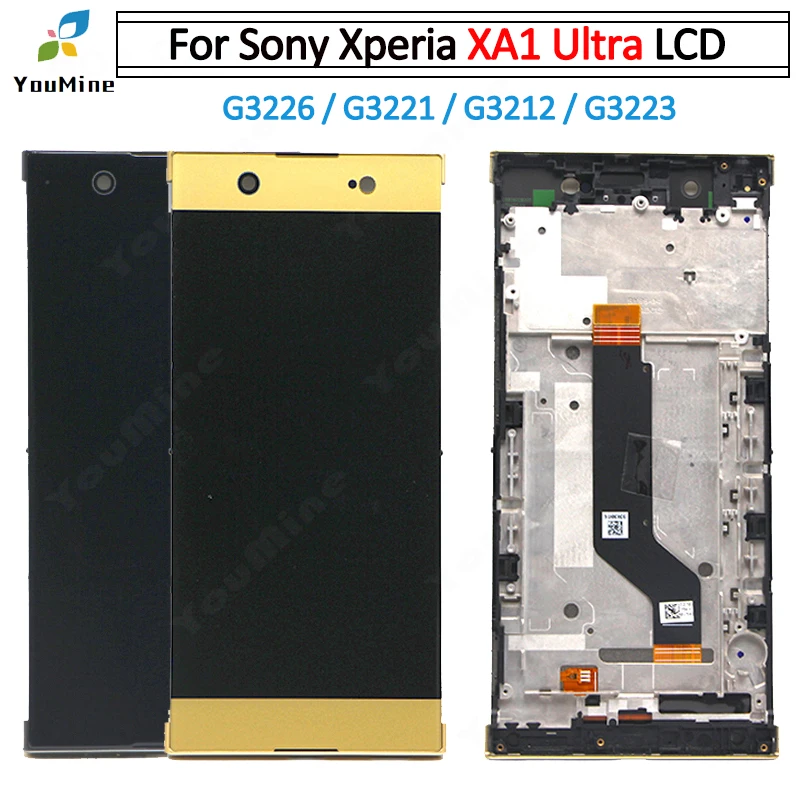 ЖК дисплей для Sony Xperia XA1 Ultra G3221 G3212 G3223 G3226 экран с сенсорным стеклом дигитайзер в