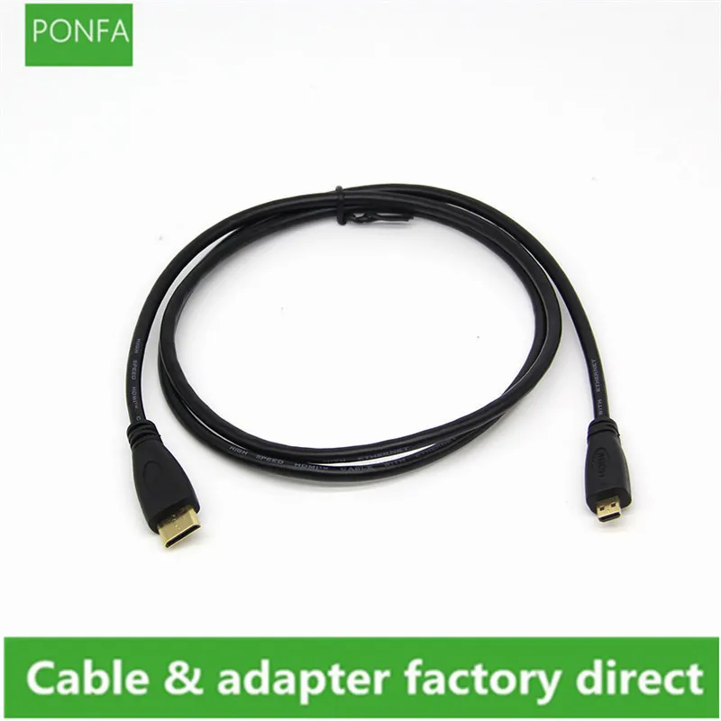 Переходник Mini папа-папа Micro HDMI папа видеокабель типа C-D высококачественный
