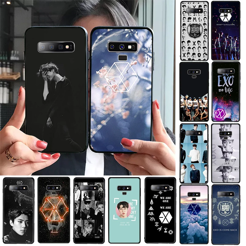 Чехол для телефона Kpop Exo Lucky One Новое поступление черный сотовый samsung S9 plus S6 edge S7 S8 S10