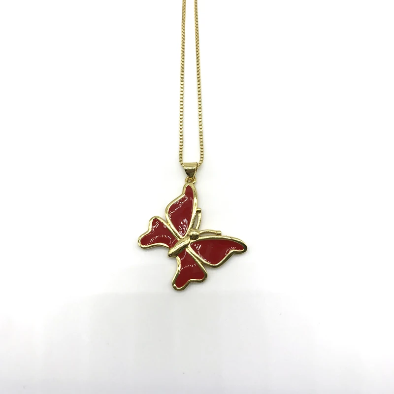 5PCS/lot Enamel Butterfly Children Women Jewelry Pendants Necklaces Party | Украшения и аксессуары