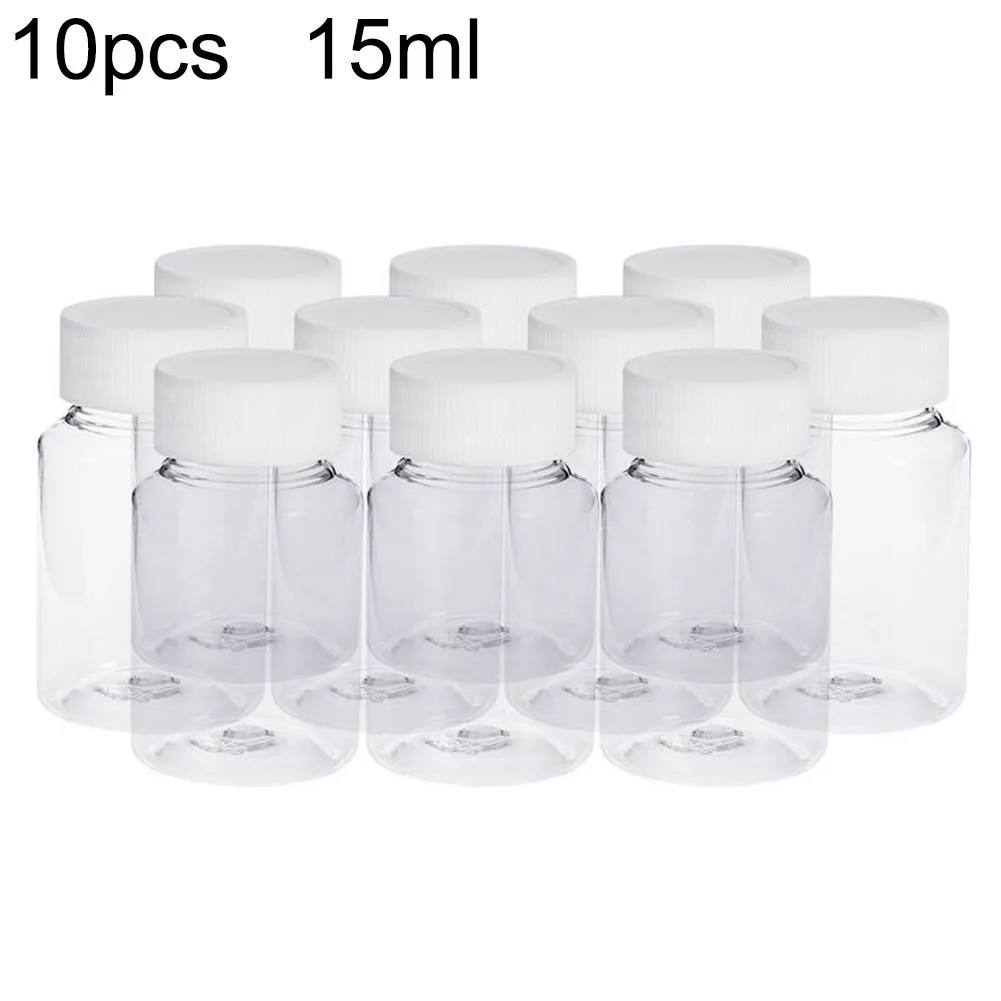 10Pcs 15ml Clear Bottles Makeup Dispenser Storage Container Refillable Portable Bottle for Lotion Shampoo Bath | Красота и здоровье
