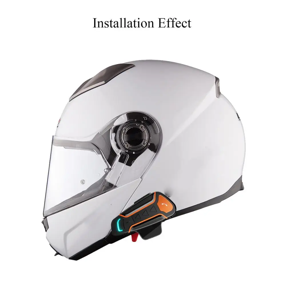 Bluetooth Интерком 1000 м водонепроницаемые наушники для езды на мотоцикле|Наушники