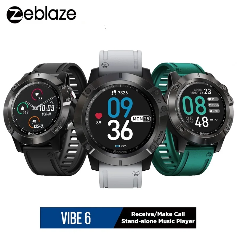 Стекло zelbase VIBE 6 Смарт часы плеера для приема/звонить фитнес трекер измерения