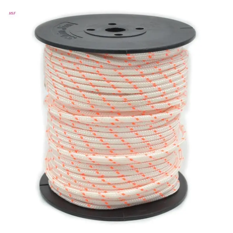 

50m 3mm Nylon Pull Starter Rope Recoil Engine Start Cord for 430/520 Trimmer Cutter Chainsaws Lawn Mower Engine