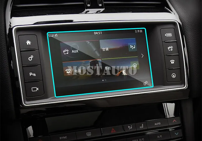 

8.0" Tempered Glass GPS Navigation Screen Protector For Jaguar F-Pace X761 2016-2021 1pcs Car Accessories Interior Car Decor