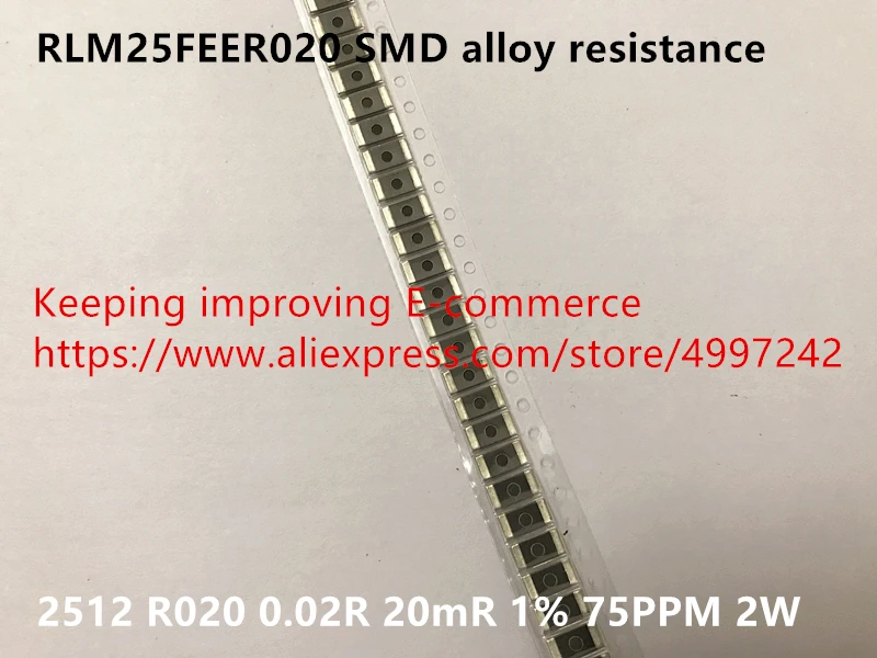 

Original new 100% RLM25FEER020 SMD alloy resistance 2512 R020 0.02R 20mR 1% 75PPM 2W (Inductor)