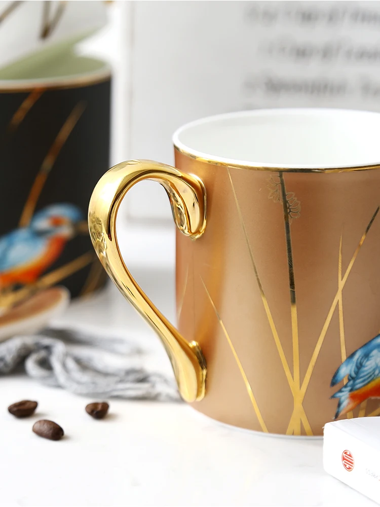 Большой фарфоровый кофейный чай с животным принтом фотографические винтажные