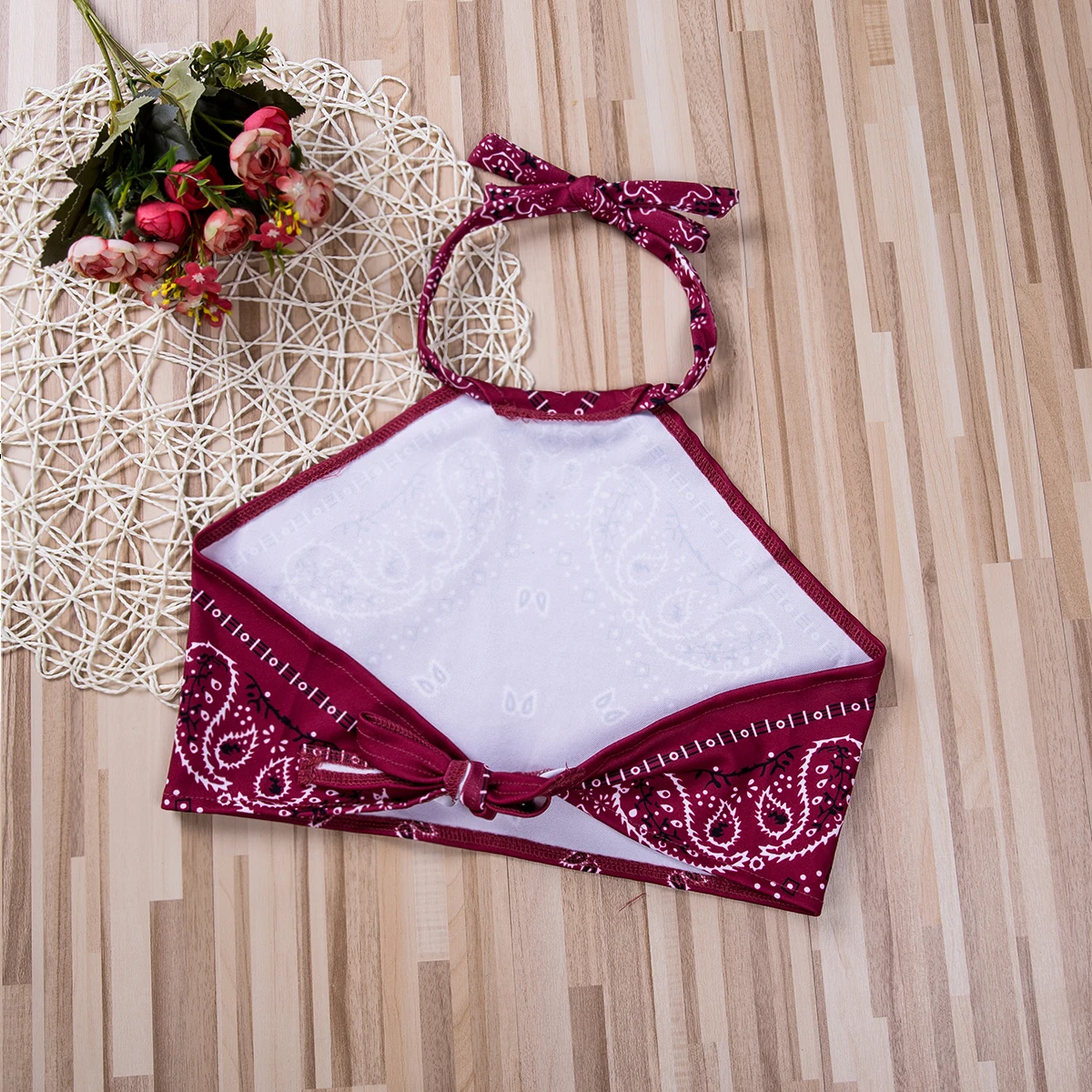 Летняя женская повседневная короткая рубашка с открытыми плечами и лямкой через