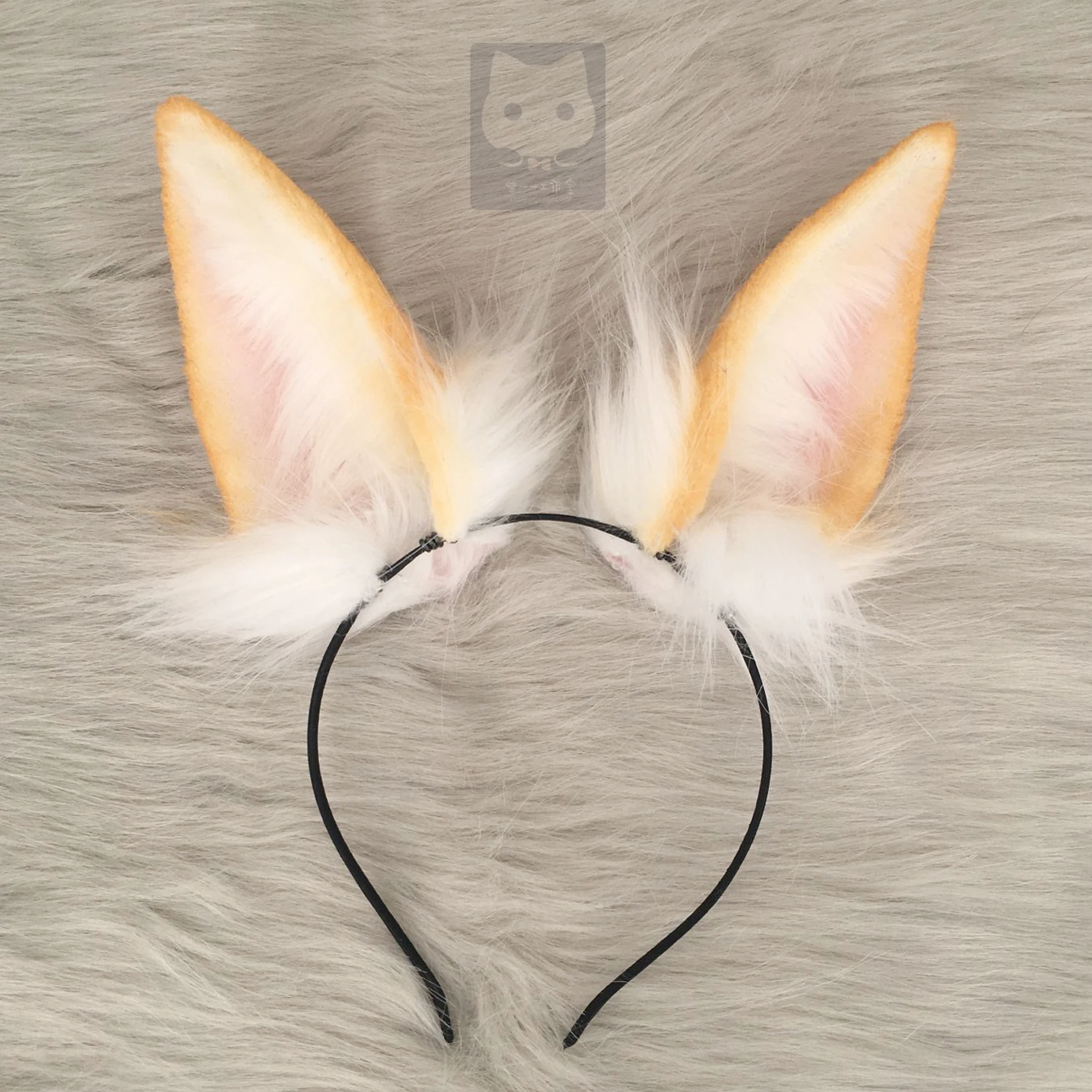 MMGG новый оригинальный ручной работы желтый кролик уха обруч зверь кошка