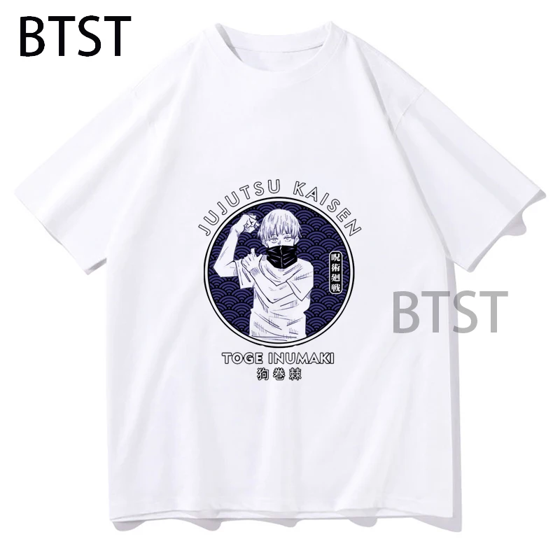 

Jujutsu Kaisen unisex T-shirt ulzzang cartoon Gojo Satoru Yuji Itadori print loose Harajuku anime Punk women men T-shirt summer