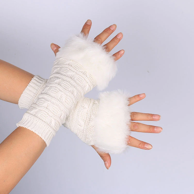 

Winter Autumn Women Fashion Arm Warmers Long Fingerless Gloves Knitted Crochet Mitten Wrist Warmer Gloves Wrist Arm Hand Warmer
