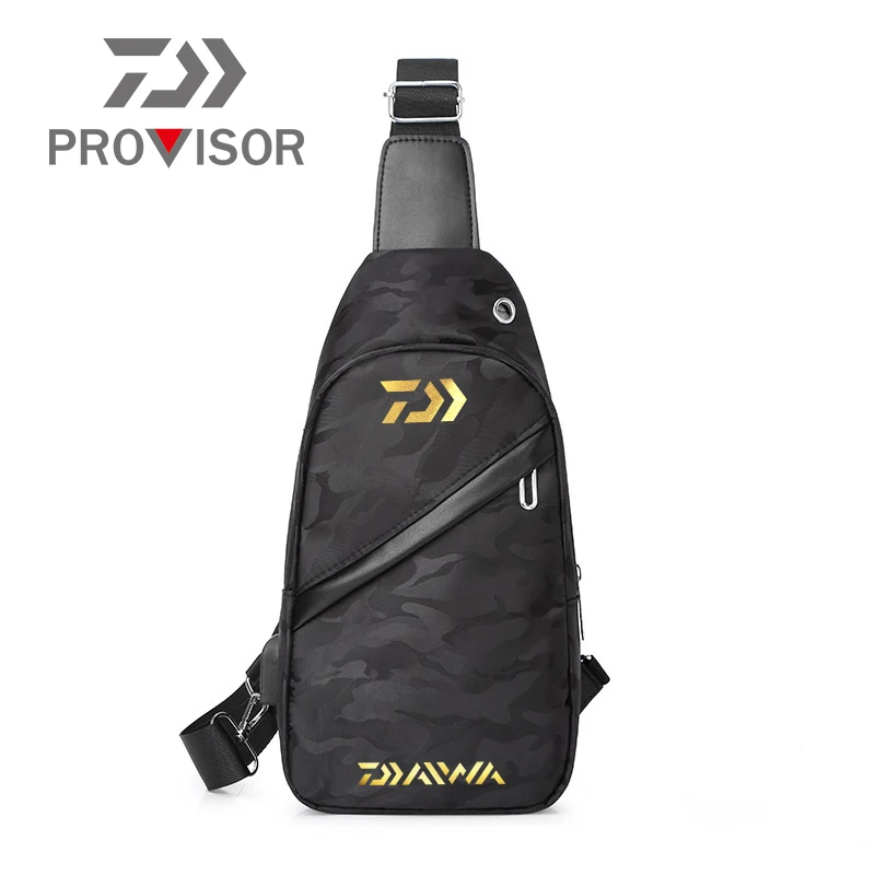 

Мужская нагрудная сумка для рыбалки Daiwa 2020, камуфляжная дышащая сумка через плечо, водонепроницаемая сумка через плечо для занятий спортом ...