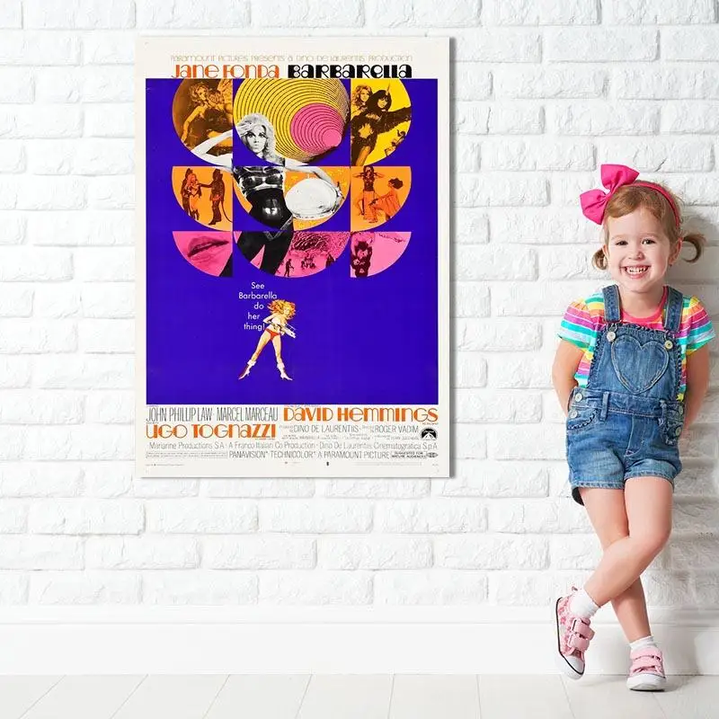 

Large Art Picture Canvas Printed Painting Modern Poster Barbarella Wall Art Poster for Living Room Dcor