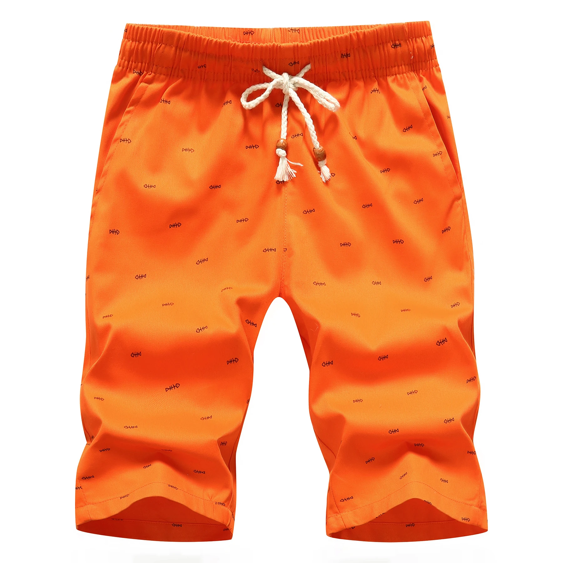 Мужские шорты с эластичной резинкой на талии комфортные повседневные большого