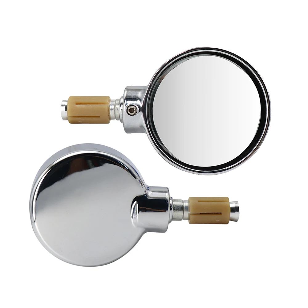 ZS MOTOS 2Pcs Universal Motorcycle Rearview Mirror Round Black 18mm Handle Bar End Side Mirrors Accessories | Автомобили и