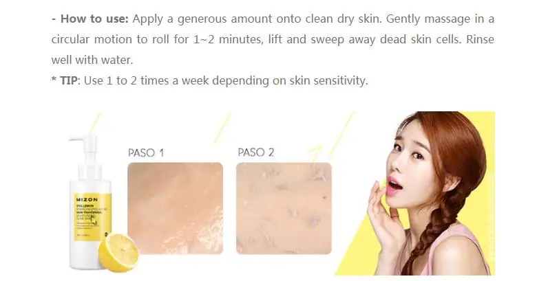 

MIZON Vita Lemon Sparkling Peeling Gel Sample 20pcs Exfoliating Condensation Deep Cleansing Face Moisturizing Skin Care Mildwash