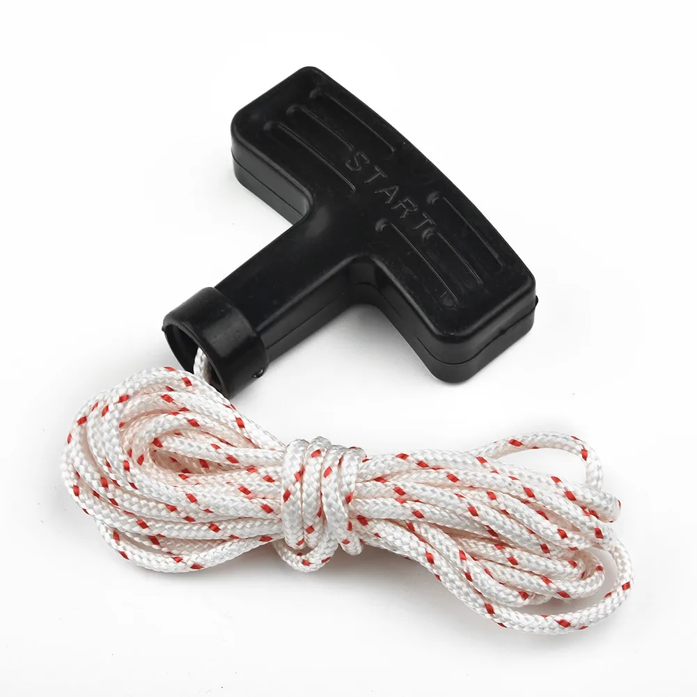 

1PC 2.5M 3mm Nylon Starter Rope With Universal Handle Pull Rope Lawn Mower Uitable For Chainsaws Lawn Mowers Power Tools