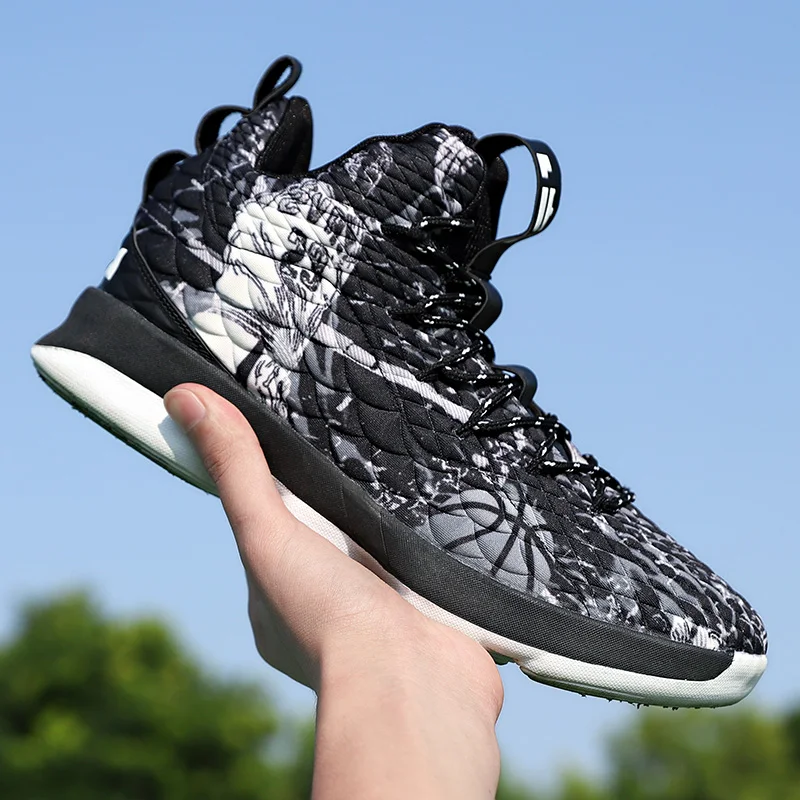 Удобные баскетбольные кроссовки для мужчин и женщин высокие дышащие буфферные
