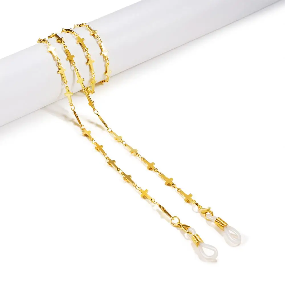 Женская цепочка для солнцезащитных очков золотистая/серебристая|Очки