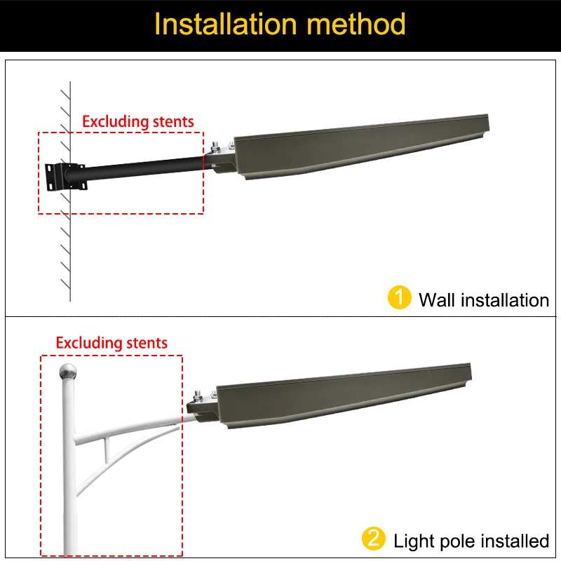 Уличный светильник на солнечной батарее 25 Вт 204 светодиодный одов 4000 лм | Лампы и