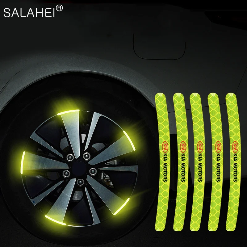 ПВХ обод ступицы колеса автомобиля зеркальные наклейки для Kia Rio K2 Sportage Sorento Cerato