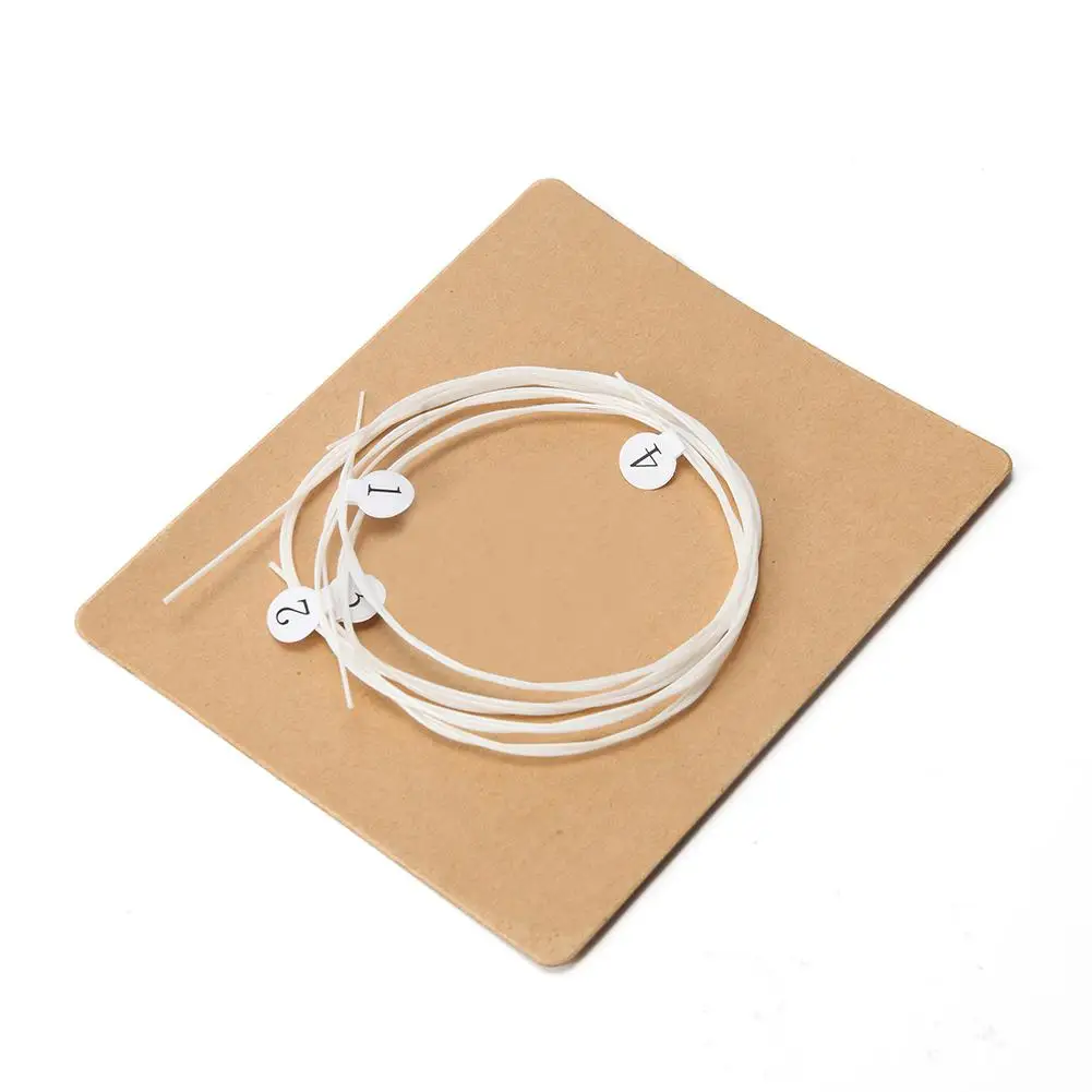 

New arrival 4pcs White Nylon String Chord for Ukulele Music Instrument Accessories