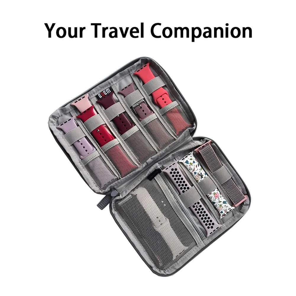 

Многофункциональная портативная коробка для хранения ремешков, сумка для хранения, держатель ремешка, дорожная коробка для часов, износост...