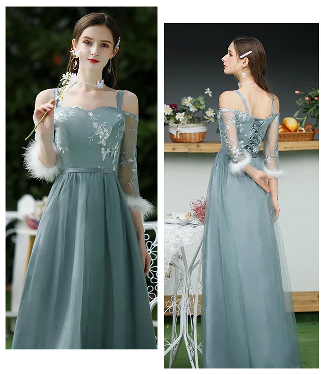 Элегантное платье подружки невесты на тонких бретельках ТРАПЕЦИЕВИДНОЕ милое