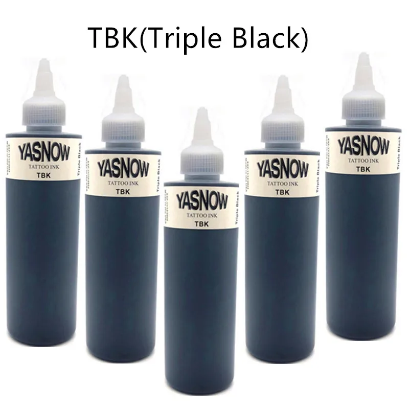 240 мл чернил для татуажа тройной черный профессиональный Перманентный