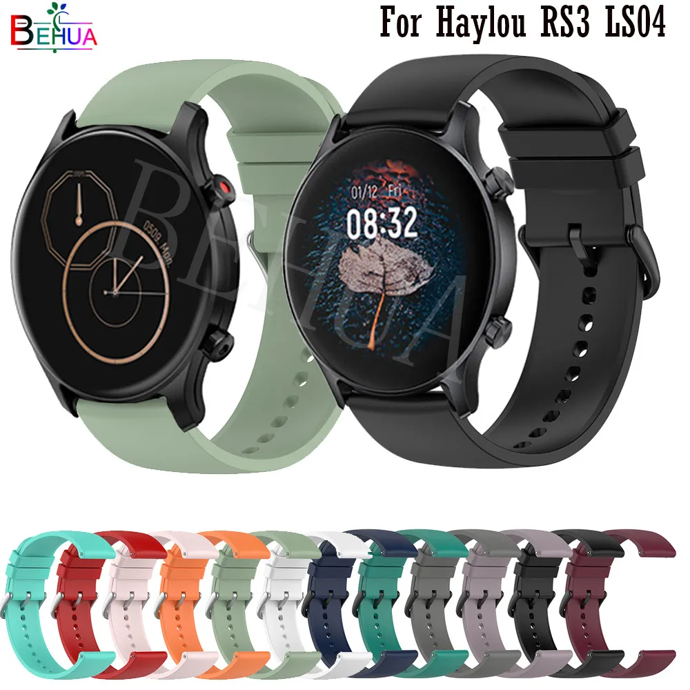 

WatchBand Strap For Xiaomi Haylou RS3 LS04 / RT LS05S / Haylou LS02 / Amazfit BIP U Smart Silicone Wristband Bracelet Watchstrap