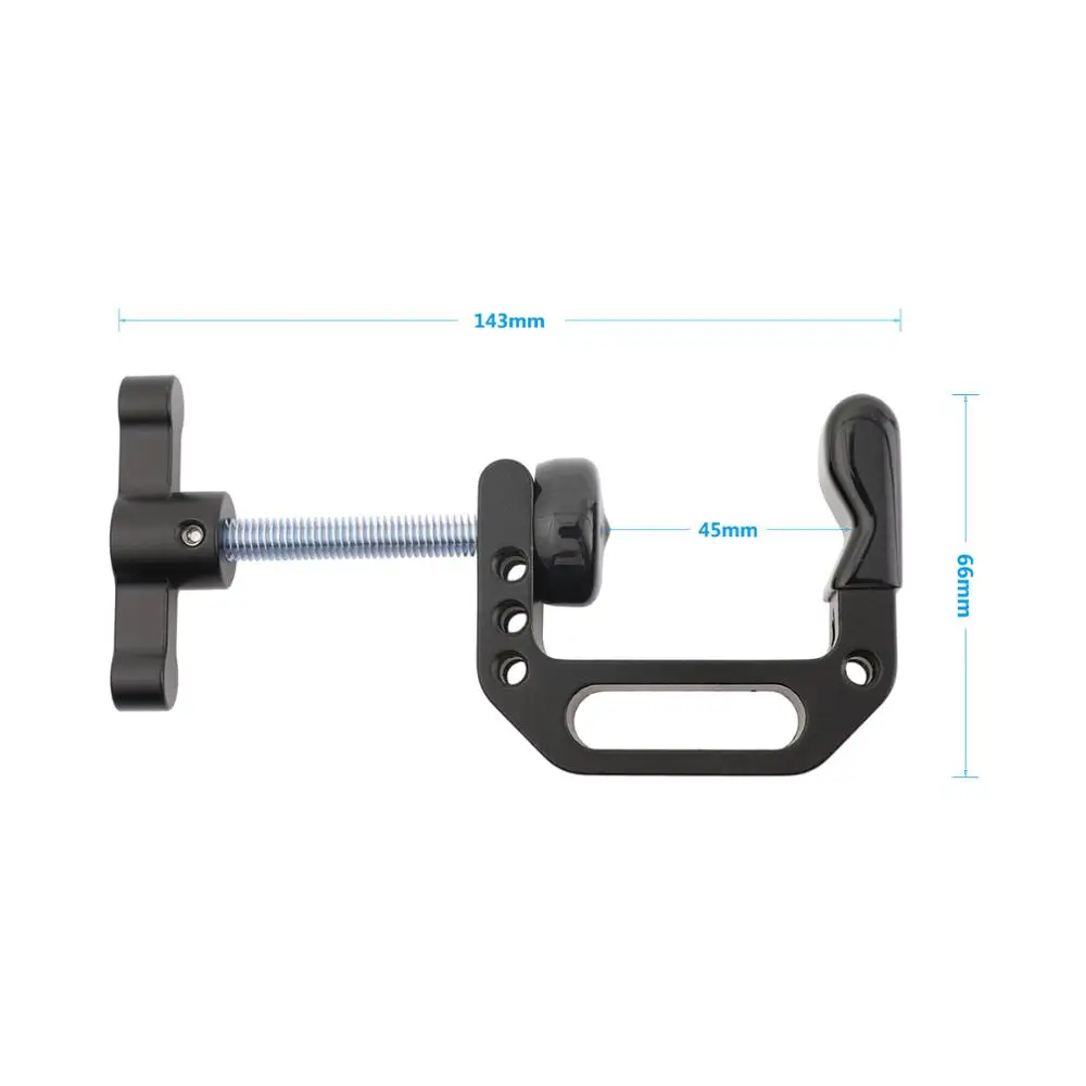 Kayulin Robust C Clamp With 1/4&quot Mounting Points + Quick Release V-Lock Mount Wedge Kit For DSLR Camera Accessories Photo Studio |