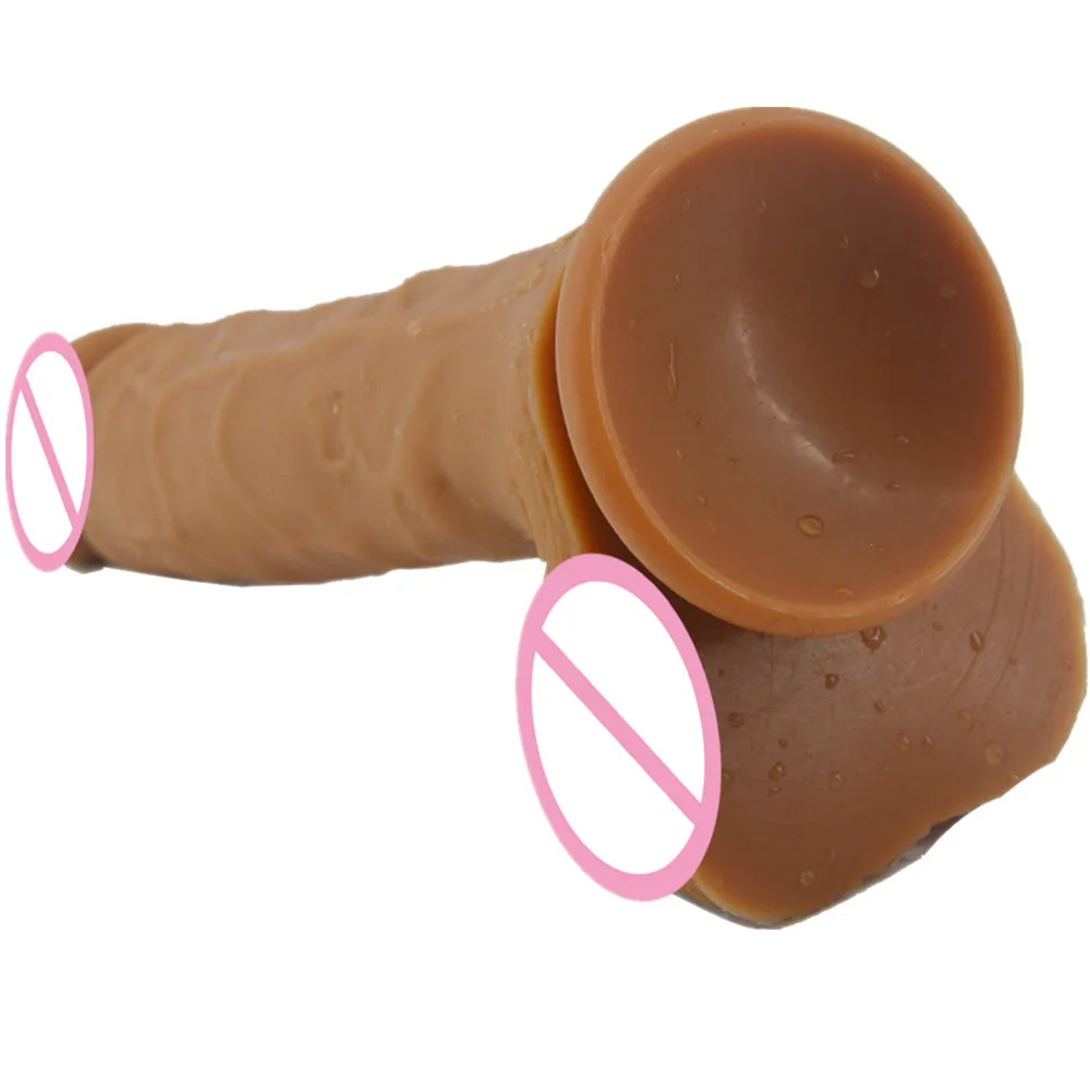 Реалистичный анальный фаллоимитатор мягкий силиконовый большой пенис огромный