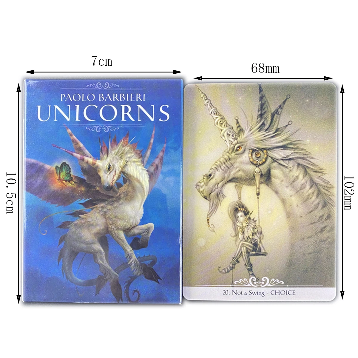 Английская версия Paolo Barbieri с надписью Unicorns Oracle палубная карта игра Семья вечерние