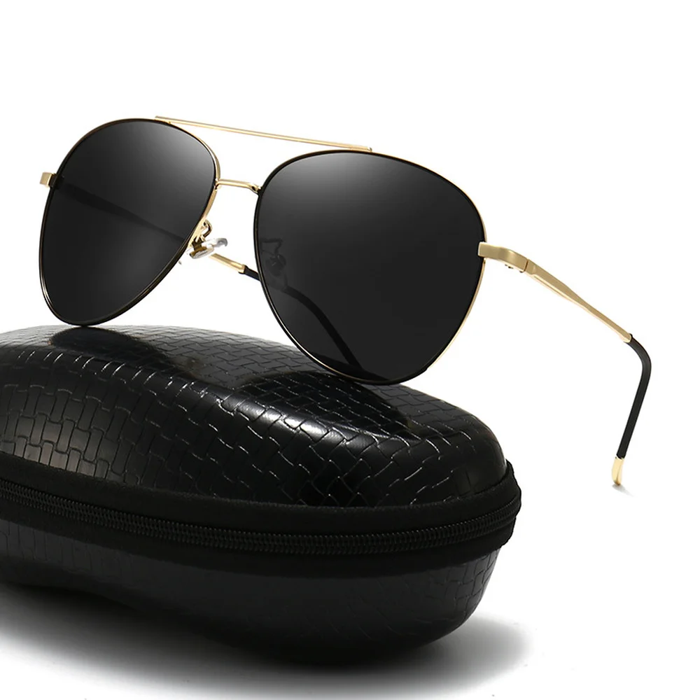 

Classic Men Polarized Sunglasses Double Bridge Pilot Eyeglasses Male Outdoor Driving Fishing Sun Glasses High Quality Eyewear UV