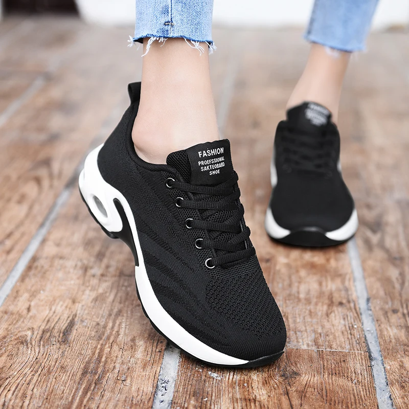 

2020 New Platform Sneakers Shoes Breathable Casual Shoes Woman Fashion Height Increasing Ladies Shoes Plus Size 35-42