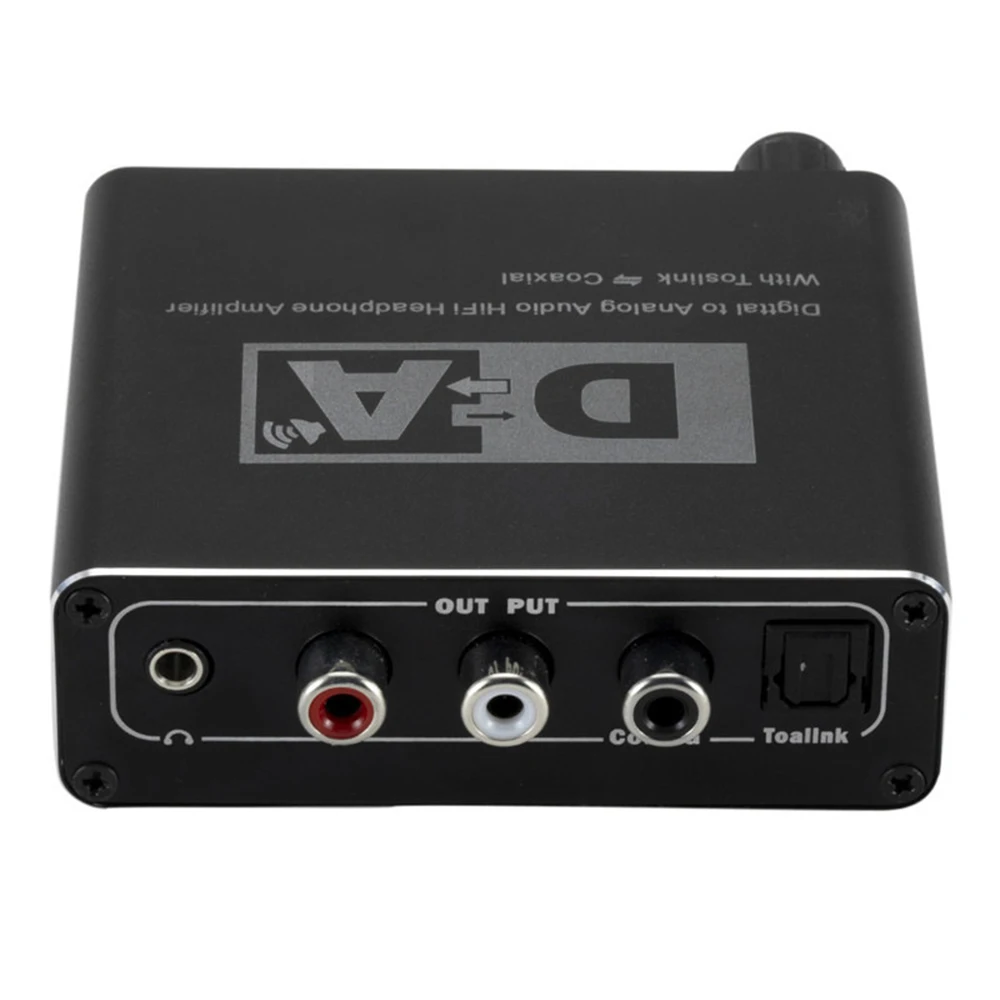 192kHz RCA HIFI Headphone Amplifier Optical Fiber Coaxial Audio Converter Decoder Digital To Analog Adapter | Электроника