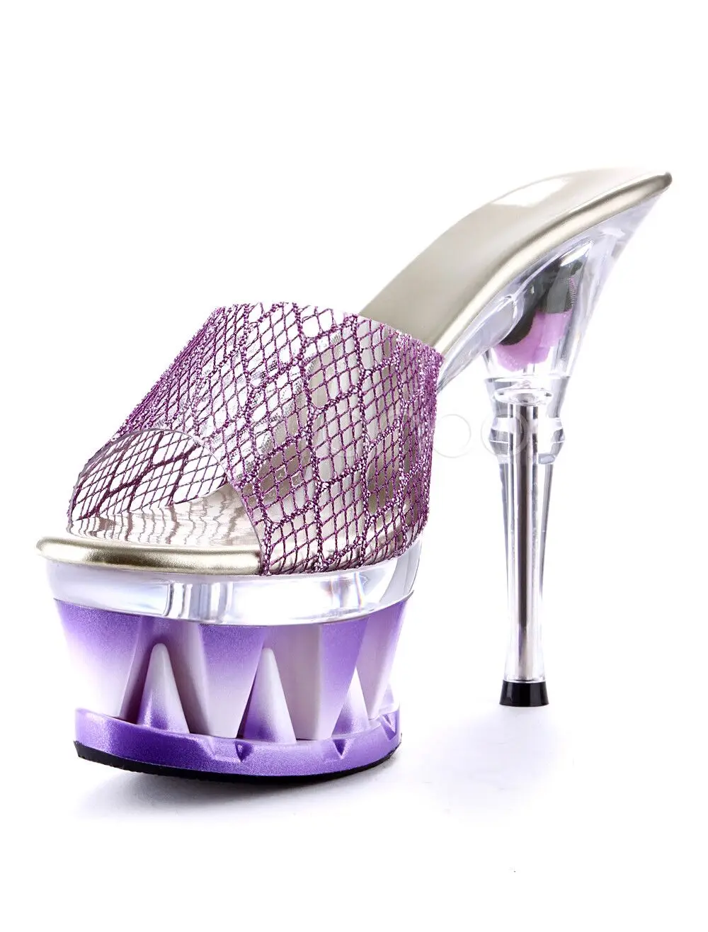 

Новейшие женские тапочки, пикантные модельные туфли для ночного клуба и выступлений, сандалии на прозрачной платформе с каблуком-шпилькой